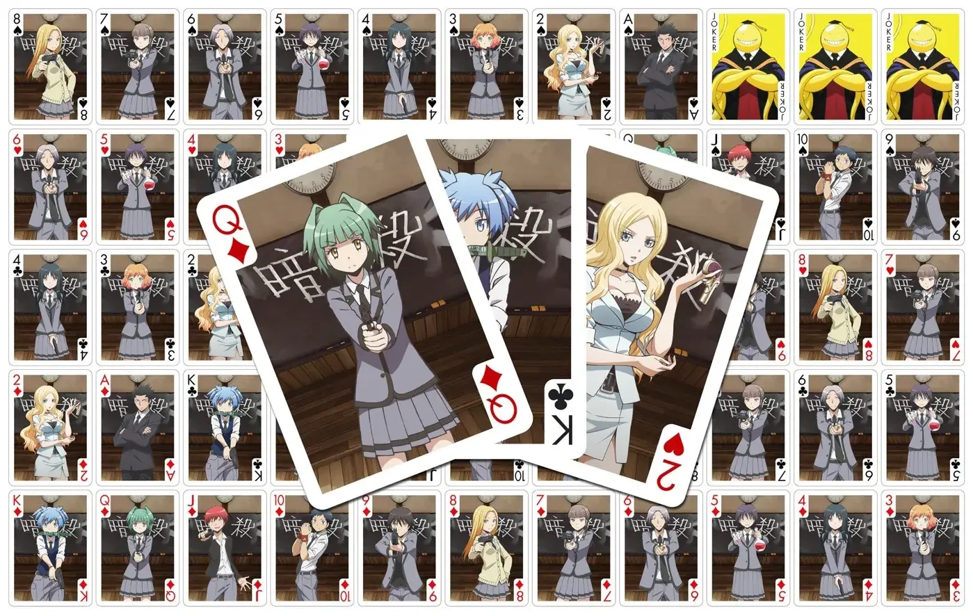Assassination Classroom Spielkarten Characters