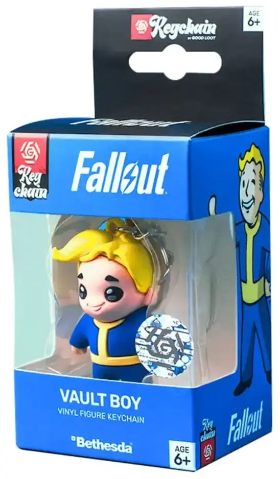 Fallout Vault Boy Good Loot 3D Keychain