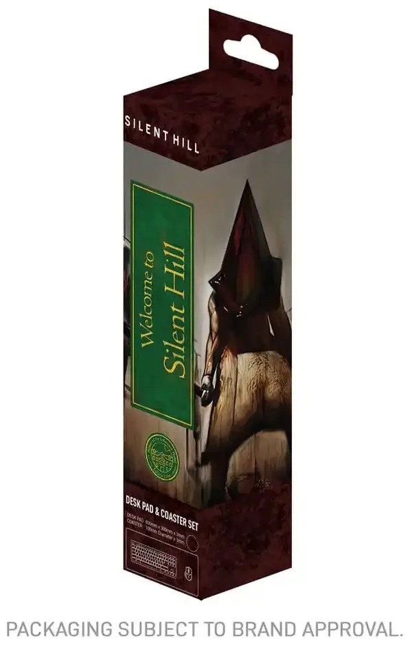Silent Hill XL Desk Pad and Coaster Set