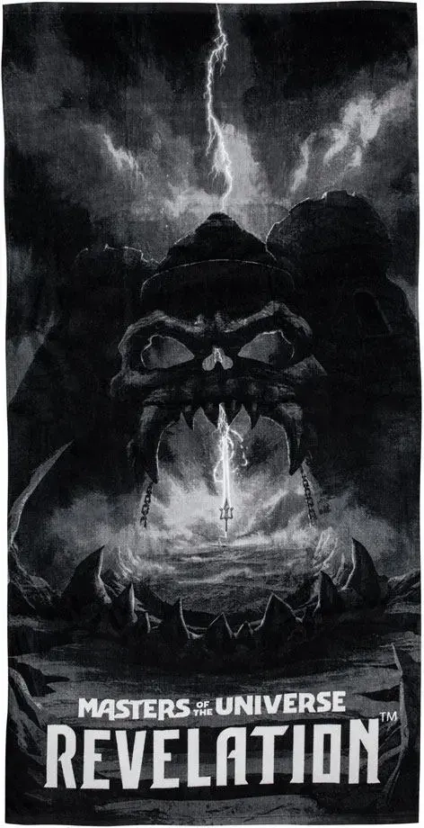Masters of The Universe - Beach Towel Dark Castle Grayskull
