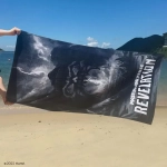Masters of The Universe - Beach Towel Dark Castle Grayskull