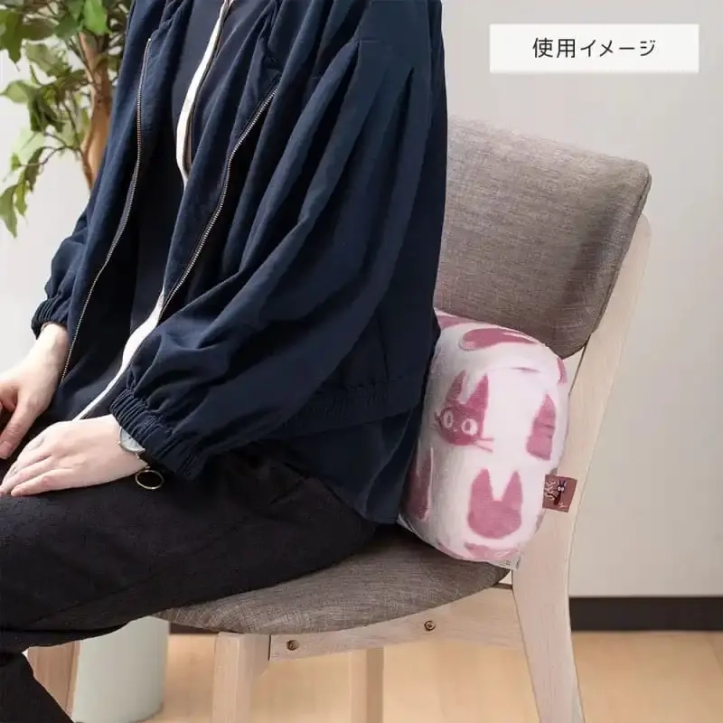 Ghibli Opalised block cushion Jiji silhouette - Kiki's Delivery Service