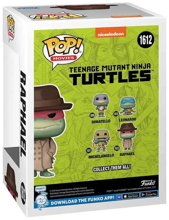 Funko POP! Movies: TMNT - Raphael w/Coat & Hat