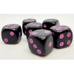 Würfelset D6: Opaque/Pink (12)