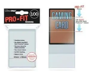 UP - Pro-Fit Card Clear - Standard Sleeves 64 x 89mm - (100 Sleeves)