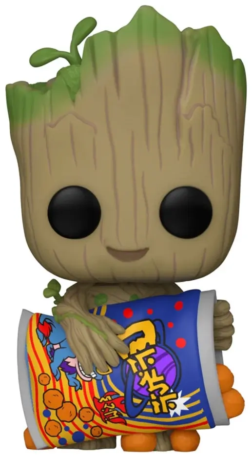 POP Marvel - I am Groot - Groot with Cheese Puffs