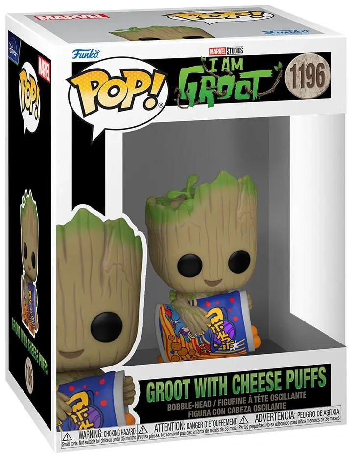 POP Marvel - I am Groot - Groot with Cheese Puffs