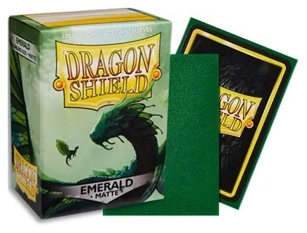 Dragon Shield Matte Sleeves - Emerald (100 Sleeves)