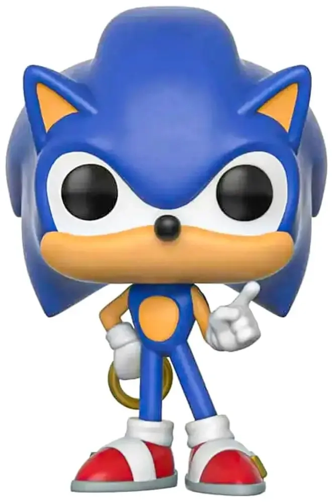 Funko POP! Games: Sonic - Sonic with Ring Vinyl Figur 10cm