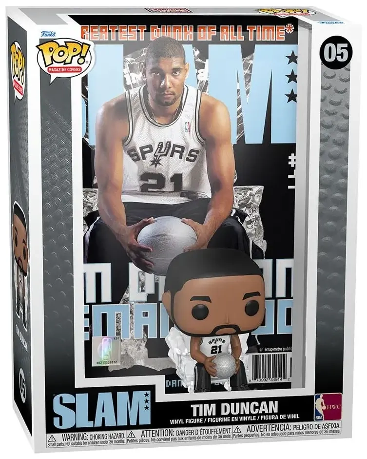 Funko POP! NBA Cover SLAM - Tim Duncan