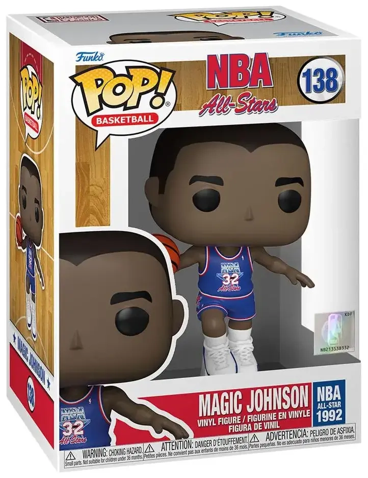 Funko POP! NBA Legends - Magic Johnson (Blue All Star Uni 1991)