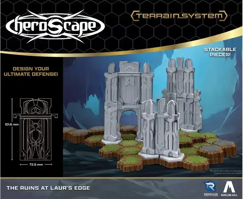 HeroScape The Ruins at Laurs Edge Terrain Expansion
