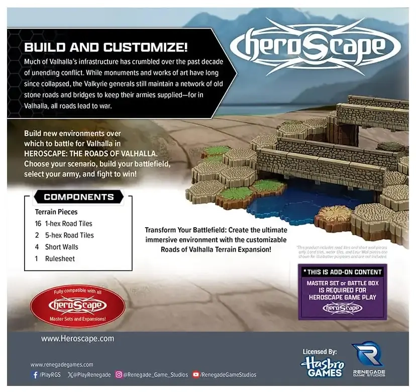 HeroScape Roads to Valhalla Terrain Expansion