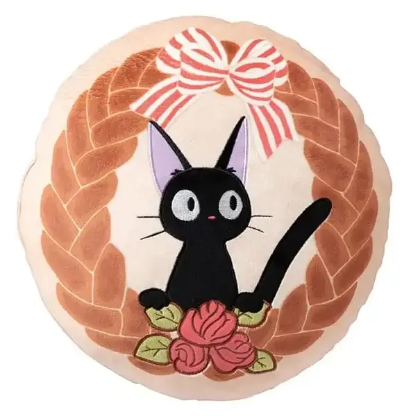 Kiki's Delivery Service Marushin Mochi Mochi Cushion Jiji and the Fluffy Bread