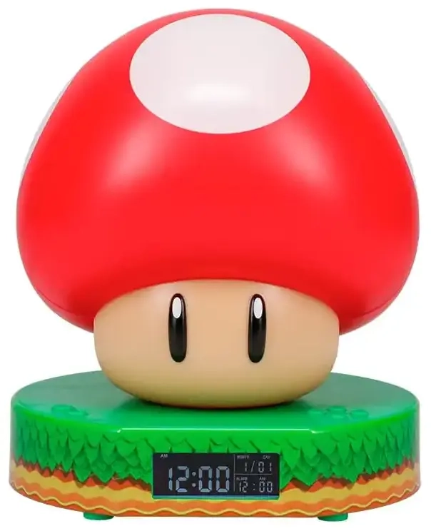 Super Mario Super Mushroom Digital Alarm Clock