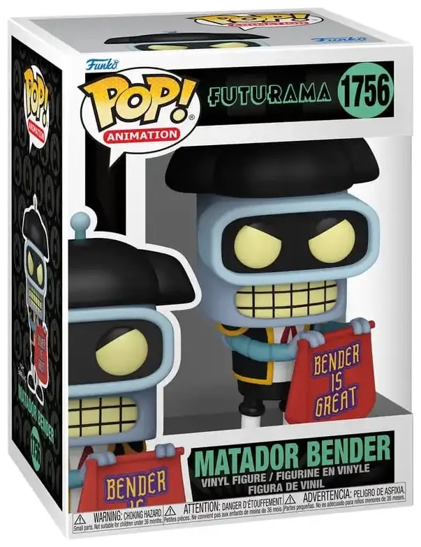 Funko POP! TV: Futurama S4 - Bender (Matador)