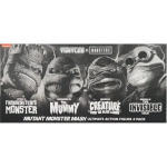 Universal Monsters x TMNT - 7” Scale Action Figure - 4 Pack Turtles Black & White