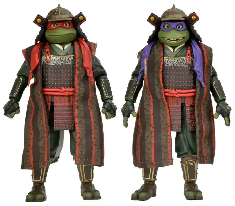 TMNT 3 (Movie) - Turtles in Time - 7" Scale Action Figures - Donatello & Raphael 2 Pack