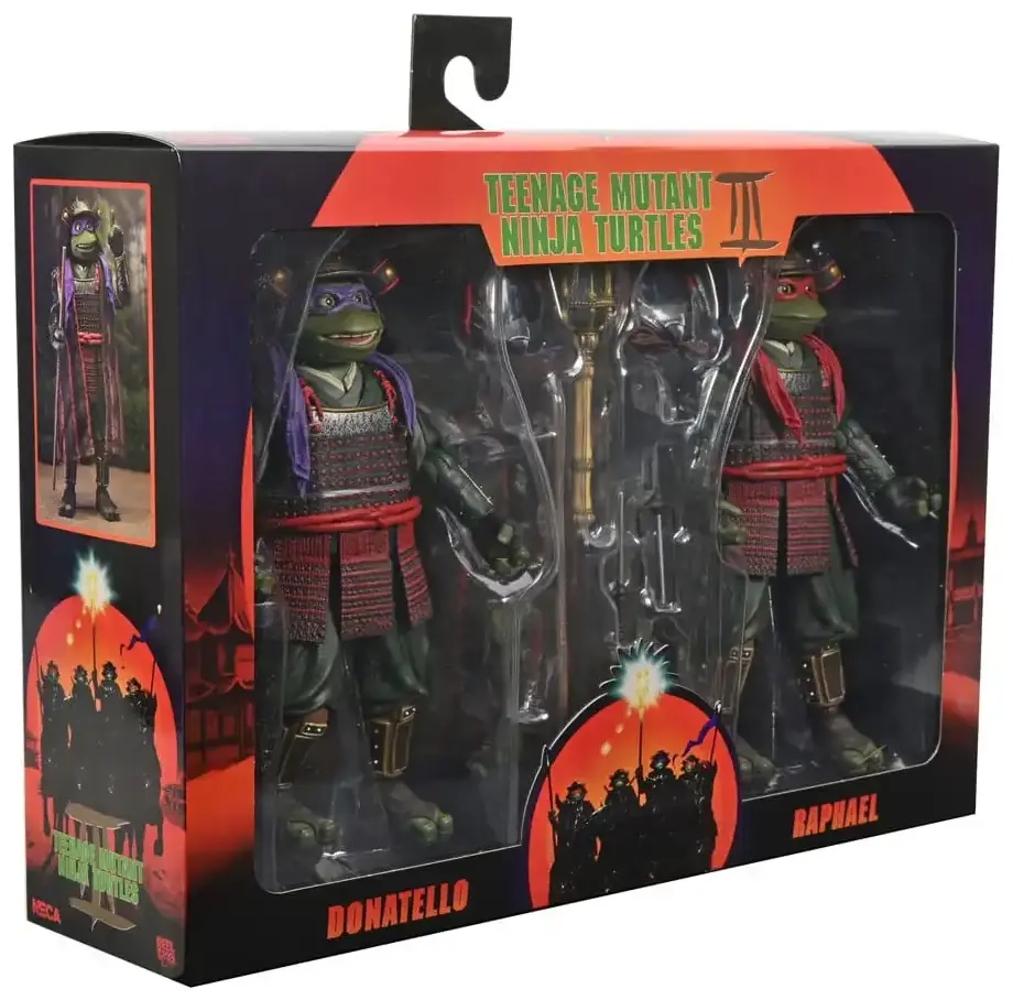 TMNT 3 (Movie) - Turtles in Time - 7" Scale Action Figures - Donatello & Raphael 2 Pack