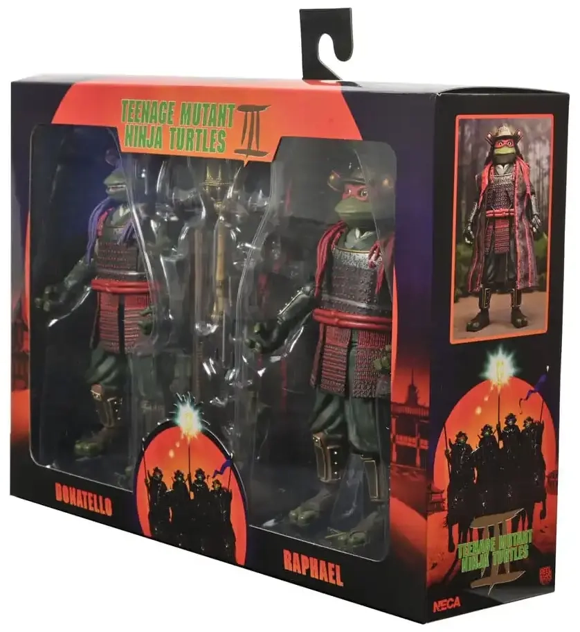 TMNT 3 (Movie) - Turtles in Time - 7" Scale Action Figures - Donatello & Raphael 2 Pack