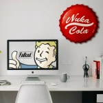 Fallout Nuka-Cola Bottle Cap Tin Sign Fallout Nuka-Cola Bottle Cap Tin Sign