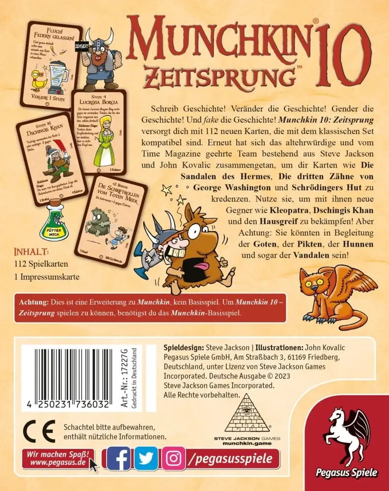 Munchkin 10: Zeitsprung - Erweiterung