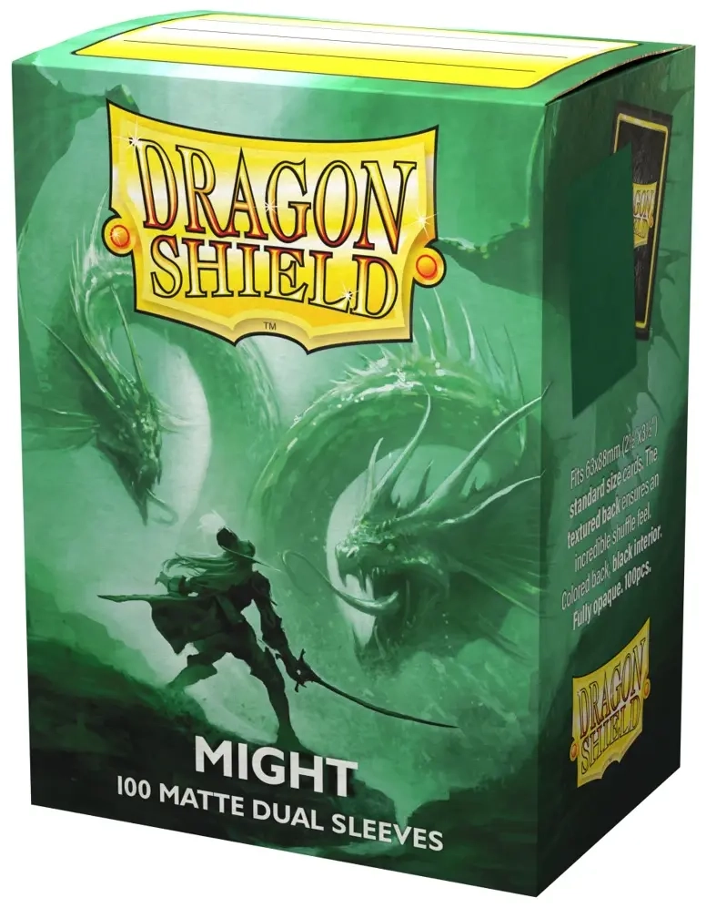Dragon Shield Standard size Matte Dual Sleeves - Might (100 Sleeves)