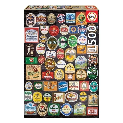 Beer labels collage