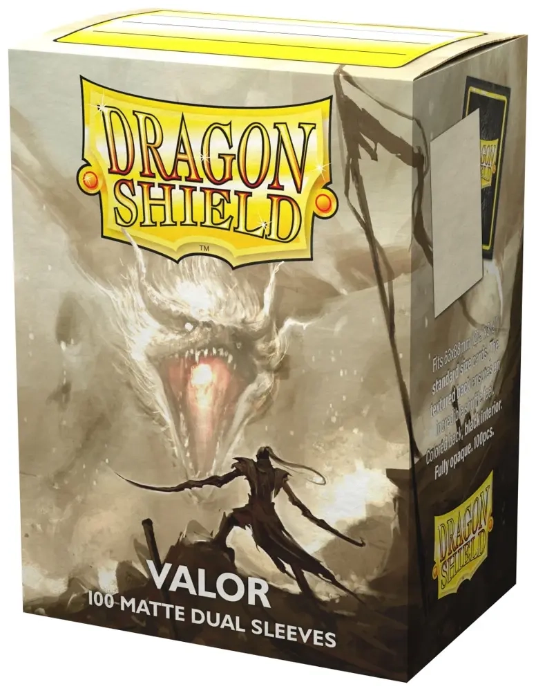 Dragon Shield Standard size Matte Dual Sleeves - Valor (100 Sleeves)