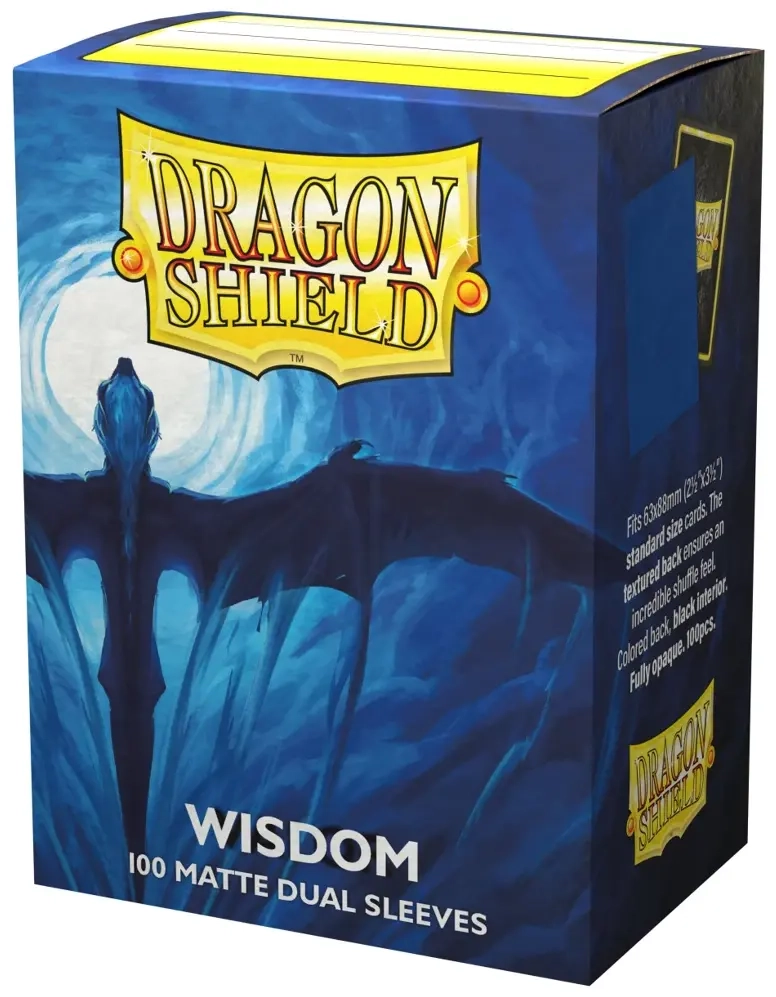 Dragon Shield Standard size Matte Dual Sleeves - Wisdom (100 Sleeves)
