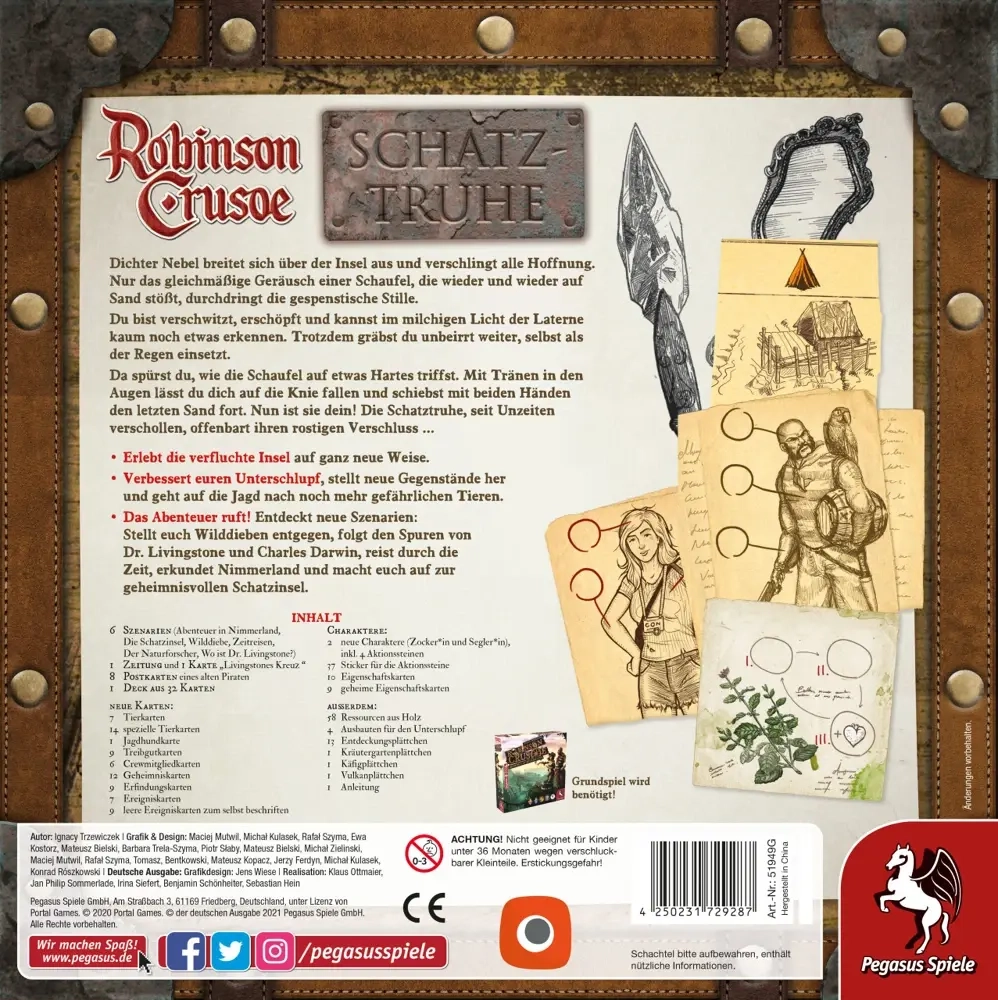 Robinson Crusoe Eweiterung - Schatztruhe