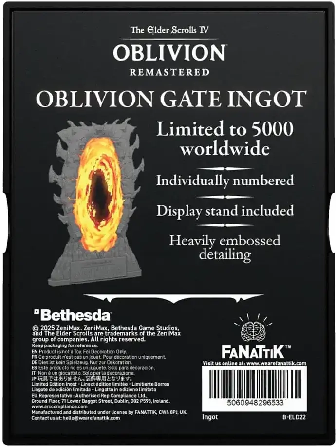 The Elder Scrolls IV: Oblivion Gates Ingot