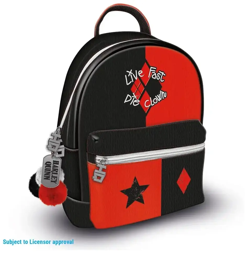Suicide Squad Harley Quinn (Live Fast Die Clown) Fashion Backpack