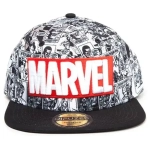 Marvel - Classic Red and White Logo - Snapback Cap