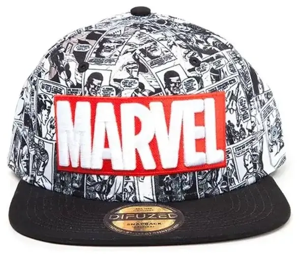 Marvel - Classic Red and White Logo - Snapback Cap