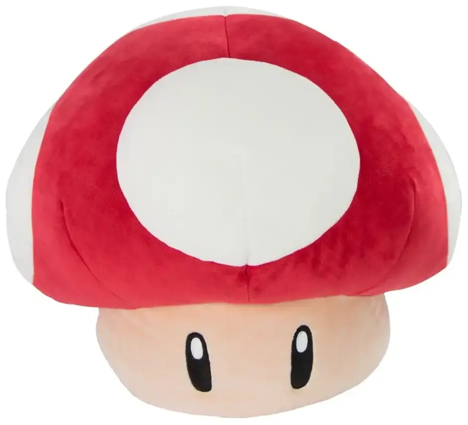 Super Mario Mocchi-Mocchi Mega Plüschfigur Super-Pilz Rot 36 cm