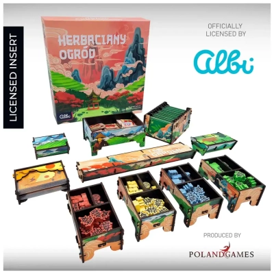 Tea Garden - Deluxe Insert aus Holz (UV-Print)