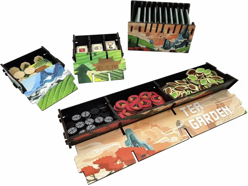 Tea Garden - Deluxe Insert aus Holz (UV-Print)