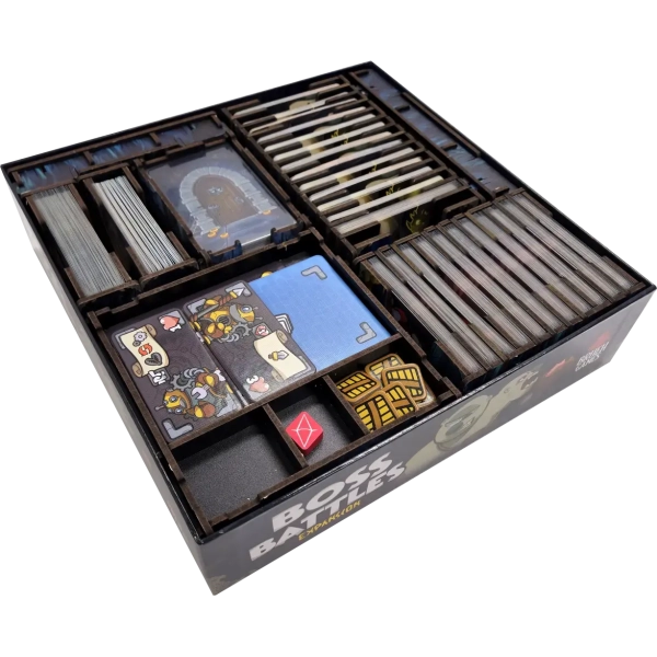 Helden müssen draussen bleiben | Boss Battle - Deluxe Insert aus Holz (UV-Print)