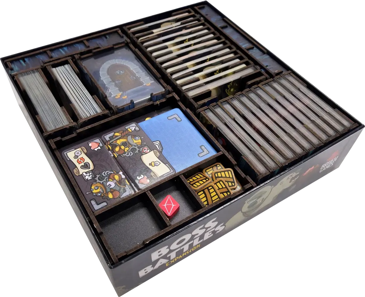 Helden müssen draussen bleiben | Boss Battle - Deluxe Insert aus Holz (UV-Print)