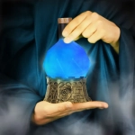 ENHANCE Tabletop Potion Light Blue