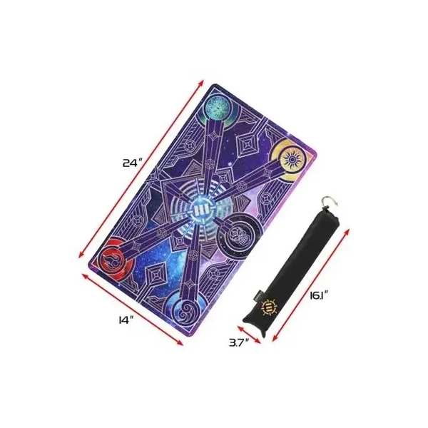 ENHANCE Trading Card Games TCG Playmat with Stitched Edges (Stars)