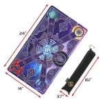 ENHANCE Trading Card Games TCG Playmat with Stitched Edges (Stars)