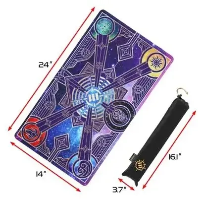 ENHANCE Trading Card Games TCG Playmat with Stitched Edges (Stars)