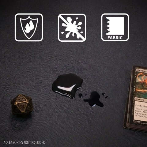 ENHANCE Trading Card Games XXL Faux Leather TCG Playmat Black