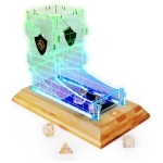 Enhance Tabletop Series LED Würfelturm mit Würfel Set Clear