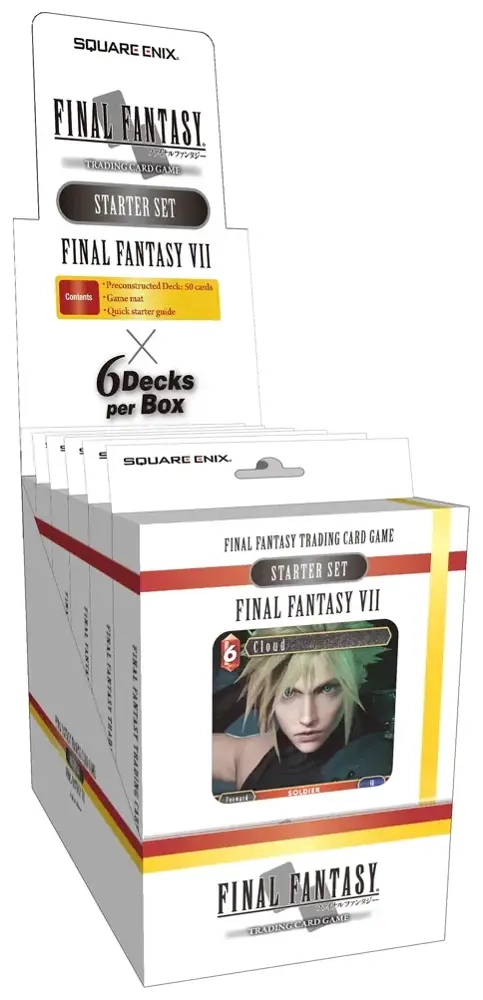 Final Fantasy TCG - Final Fantasy VII Starter Set Display (6 Sets)