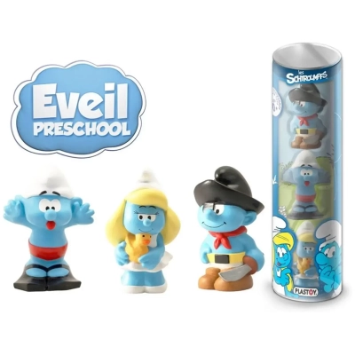 Die Schlümpfe Minifiguren 3er-Set Preschool 10 cm