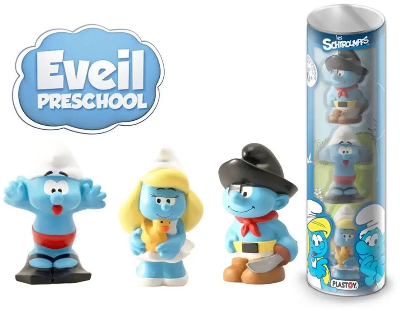 Die Schlümpfe Minifiguren 3er-Set Preschool 10 cm