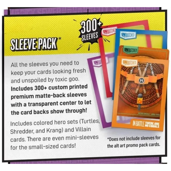 Unmatched Adventures TMNT Sleeve Pack